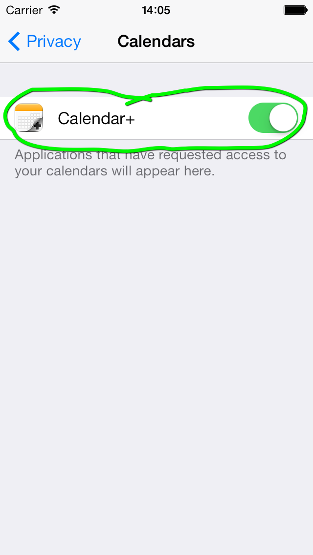 Enable Calendar+